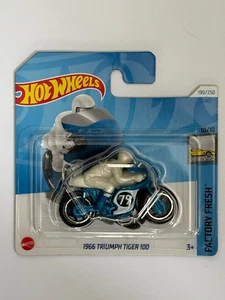 Hot Wheels Factory Fresh 10/10 1966 Triumph Tiger 100 Short #190 - Picture 1 of 1