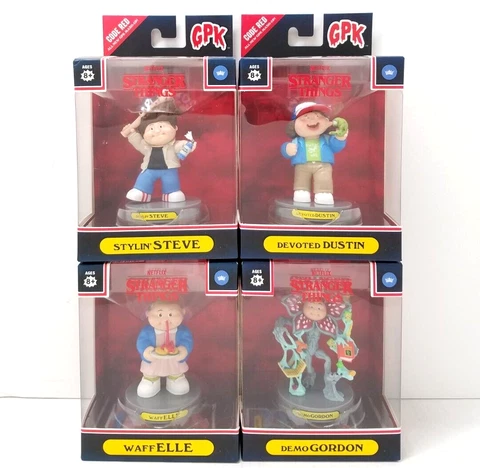 Loyal Subjects Garbage Pail Kids Stranger Things W/ Topps Cards Full Set (4) NEW Cover