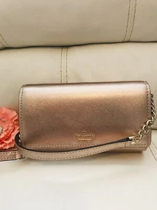NEW KATE SPADE CAMERON STREET CORIN Rose Gold  HANDBAG CLUTCH CROSSBODY $178 - Picture 1 of 11