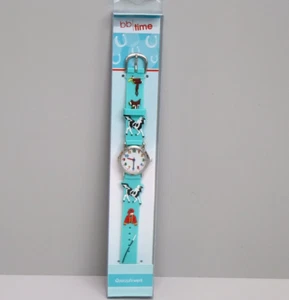 bb-Klostermann Kinderuhr 3D Pferde türkis, 21538 Armbanduhr Motiv Quarz-Uhrwerk - Bild 1 von 3