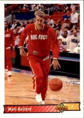 1992-93 Upper Deck #99 Matt Bullard - NM-MT - Image 1 of 2