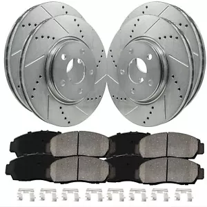 Kit completo de frenos rotores + pastillas de cerámica para Acura RSX tipo S 2002-2006 - Imagen 1 de 9