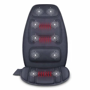 Cojín de asiento masajeador de espalda Snailax con calor - Almohadilla de soporte de espuma viscoelástica adicional - Imagen 1 de 8