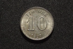 SWEDEN  10 ORE 1907 (7995) - Picture 1 of 2