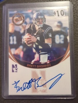 2006 Press Pass Auto Bronze Brett Basanez RC Rookie Auto Northwestern Wildcats - Image 1 of 2