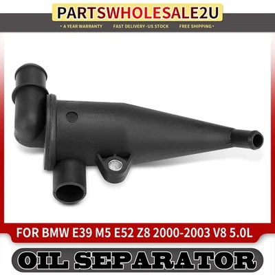 Engine Oil Separator Crankcase Vent Valve for BMW E39 M5 E52 Z8 2000 2001-2003 - Image 1 of 4