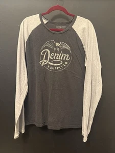 Ralph Lauren Denim & Supply Gr. XXL Herren Raglan T-Shirt Snake Grafik Logo - Bild 1 von 3