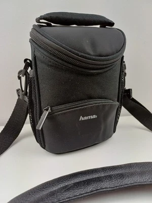 Hama Small Camera Shoulder Bag  Approximate Size 17X12X10 Cm Black Good Con Used - Image 1 of 4