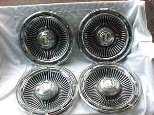 (4) NICE 1963 Buick LeSabre Invicta Hubcaps / Wheel Covers / 15" OEM USED - Picture 1 of 12