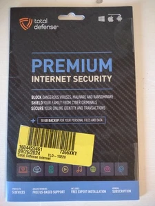 Total Defense Premium Internet Security (TLD13220 5 devices/1yr 10GB Sealed) - Picture 1 of 2