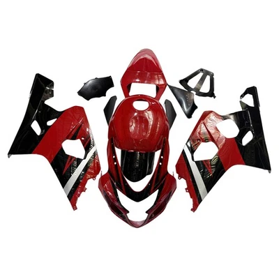 ABS Fairing Kit for Suzuki GSXR600 GSXR750 2004 2005 K4 04 05 Body Kit Red Black - Image 1 of 4