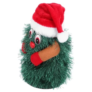 Rotating Musical Christmas Tree Figurine Singing Dancing Xmas Tree Electric - Picture 1 of 12