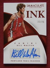 2014-15 Panini Immaculate INK Red Auto #60 - Bill Walton - 22/25 - Trailblazers 