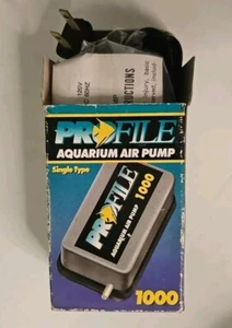Profile Aquarium Air Pump 1000, fish tank air pump New In Box Instructions Incl - Picture 1 of 3