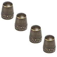 4 Pieces Sewing Thimble Metal Sewing Thimble Finger Protector Accessories DIY...