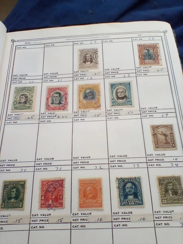 Costa Rica old stamps album  1887to 1960 many mint  and used stamps.high value! Cover
