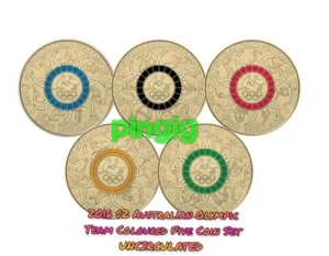 2016💥 $2 Australian Olympic Team 5 Coin Set Uncirculated in 2x2💥 - Picture 1 of 4