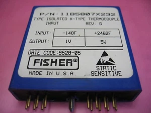 Fisher-Rosemount Isolated K-Type Thermocouple Input Mod. 11B5807X232 -148/+2462F - Picture 1 of 1