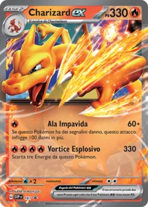 Pokemon TCG GCC Charizard ex SVP 161 Italiano EXC/NM Scarlet & Violet Promo FA - Imagen 1 de 1