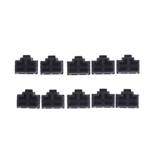 10Pcs Black Ethernet Hub Port RJ45 Anti Dust Cover Cap Protector Plug I4 - Afbeelding 1 van 6