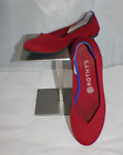 Rothy's Women's The Flat In Bright Red Shoes Flats Closed-Toe Size 8.5