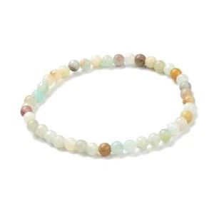 Bracelet pour femme perles naturelles amazonite 4 mm - Imagen 1 de 1