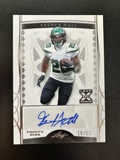 Breece Hall 2022 Leaf Trinity RC Auto     15/99 BA-BH1 Jets