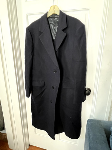 SAINT LAURENT (YSL) Cappotto lungo uomo Yves Saint Laurent Navy 2X