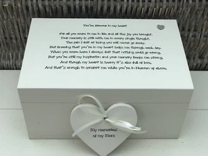 Personalisierte Erinnerungsbox Geliebte ~ MAMA ~ oder ein beliebiger Name ~ Trauerverlust - Bild 1 von 3