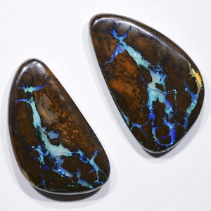 Pareja de ópalo Boulder Matrix 43,49 quilates de Queensland - Australia - Imagen 1 de 6