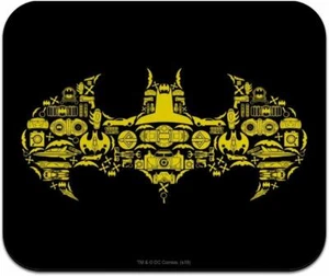 Gummi Mauspad Batman Logo rutschfest 5 mm Dicke bunt, - Bild 1 von 2