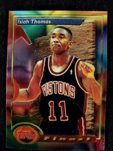 1993 ISIAH THOMAS / Topps Finest Basketball #87 - Detroit Pistons - Imagen 1 de 2