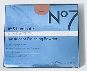 New! No7 LIFT & LUMINATE Triple Action Translucent Finishing Powder DEEP .35oz - Picture 1 of 1