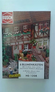 Window Box Set OO/HO gauge accessories Busch 1208 - Picture 1 of 1
