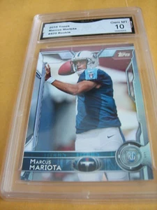MARCUS MARIOTA TITANS 2015 TOPPS ROOKIE RC # 429 GRADED 10 L@@@K - Imagen 1 de 1