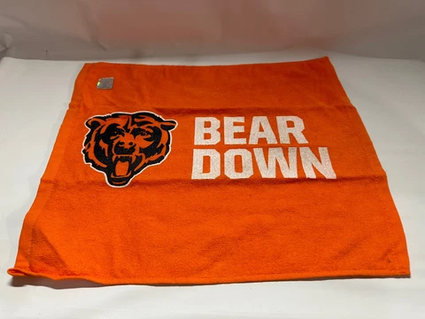 CHICAGO BEARS RALLY TOWEL Bear Down  Fast Same Day, Shipping Nice Wow Cover