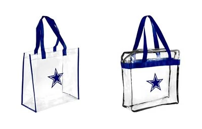 Dallas Cowboys Clear Plastic Tote Bag NFL Stadium Approved - Image 1 of 4
