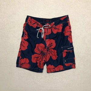 Abercrombie Fitch Mens Shorts Size 34 Floral Reversible Swim Trunks - Minor Flaw - Picture 1 of 13