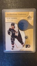 2005 06 SP Game Used Authentic Fabric Jrsy Gold #31/100 Peter Forsberg Avalanche