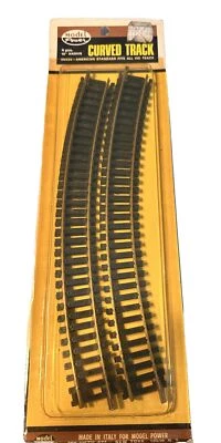Model Power # 33 HO Scale 18 Radius Curve 4 Piece Track Sections Brass Train - Image 1 of 4