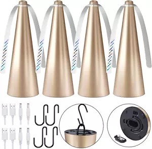 Fly Fans for Tables, Bug Food Fan Outdoor Indoor Keep Flies Away, 4 Pack Portabl - Picture 1 of 12