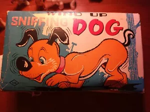 Vintage Toy Windup Sniffing Dog with box. 6" Made in Japan Works! - Picture 1 of 7