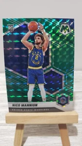 2020-21 Mosaic Nico Mannion RC #229 Green Mosaic Prizm Rookie Warriors - Picture 1 of 2
