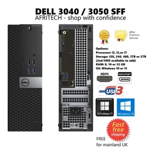 Dell OptiPlex 3040 3050 SFF Intel i7 6th 2TB SSD 32GB RAM Desktop PC HDMI 4K VAT - Picture 1 of 7