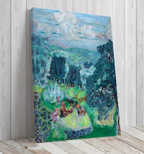 Alpine Landscape with Goatherd Pierre Bonnard mounted canvas print - Picture 1 of 8