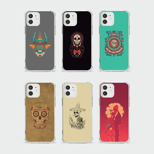 CASE FOR IPHONE 15 14 13 12 11 SE 8 SHOCKPROOF PHONE COVER MEXICAN SUGAR SKULL - Picture 1 of 26