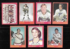 1973-74 OPC O PEE CHEE NHL HOCKEY CARD LIGHT WHITE BEIGE BACK 1-132 SEE LIST
