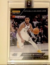 2017-18 Panini Instant ONE Of ONE Donovan Mitchell RC Black Serial 1/1 Jazz RC