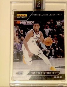 2017-18 Panini Instant ONE Of ONE Donovan Mitchell RC Black Serial 1/1 Jazz RC
