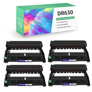 4PK DR630 Drum Unit Compatible with Brother TN-660 HL-L2315DW L2320D MFC-L2707DW - Picture 1 of 12